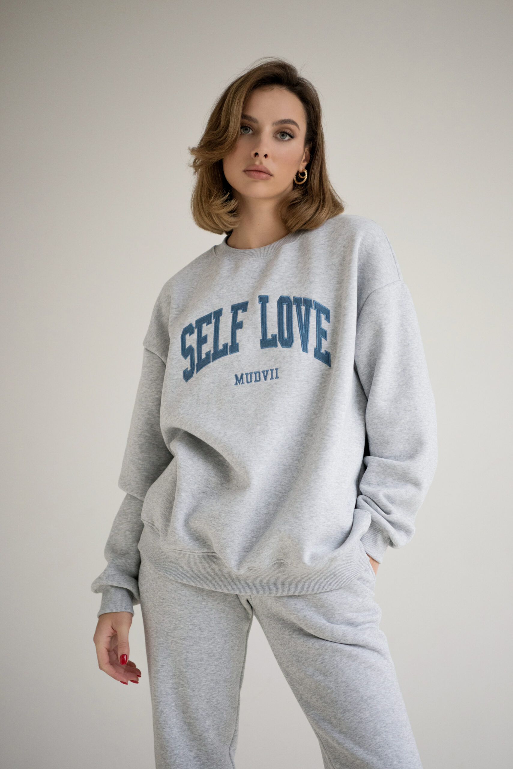 Soft Sweatshirt SELF LOVE | Grey