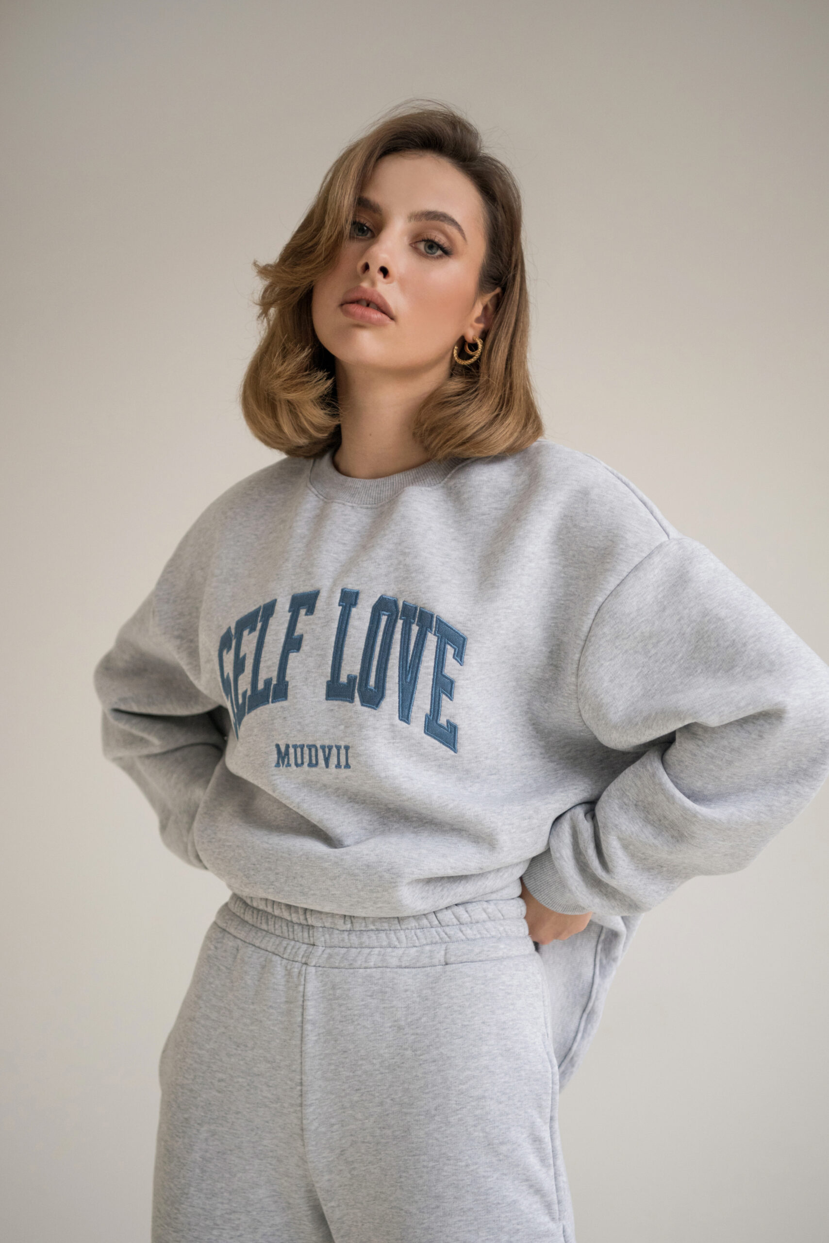 Soft Sweatshirt SELF LOVE | Grey