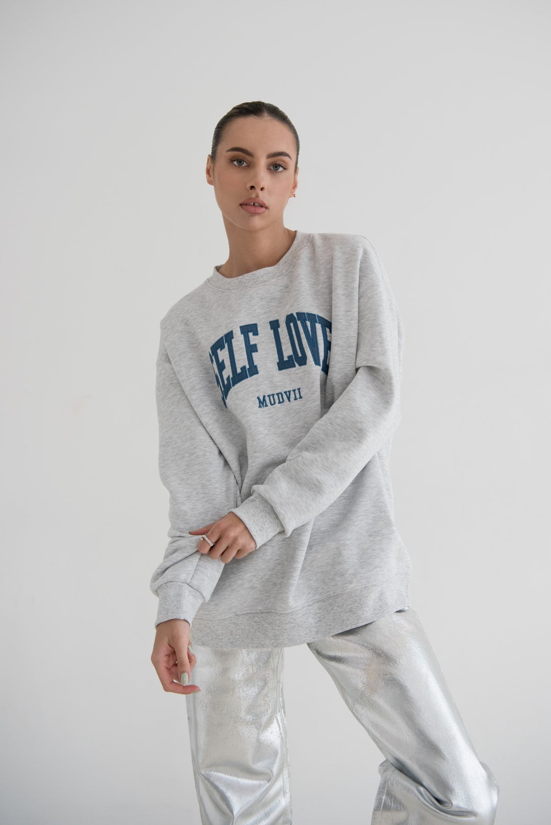 Soft Sweatshirt SELF LOVE | Grey