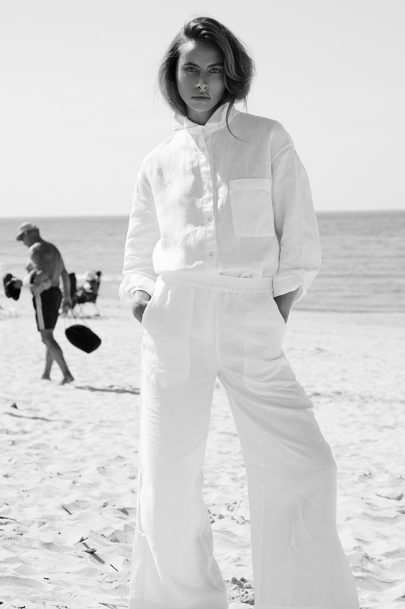 Linen Trousers | White