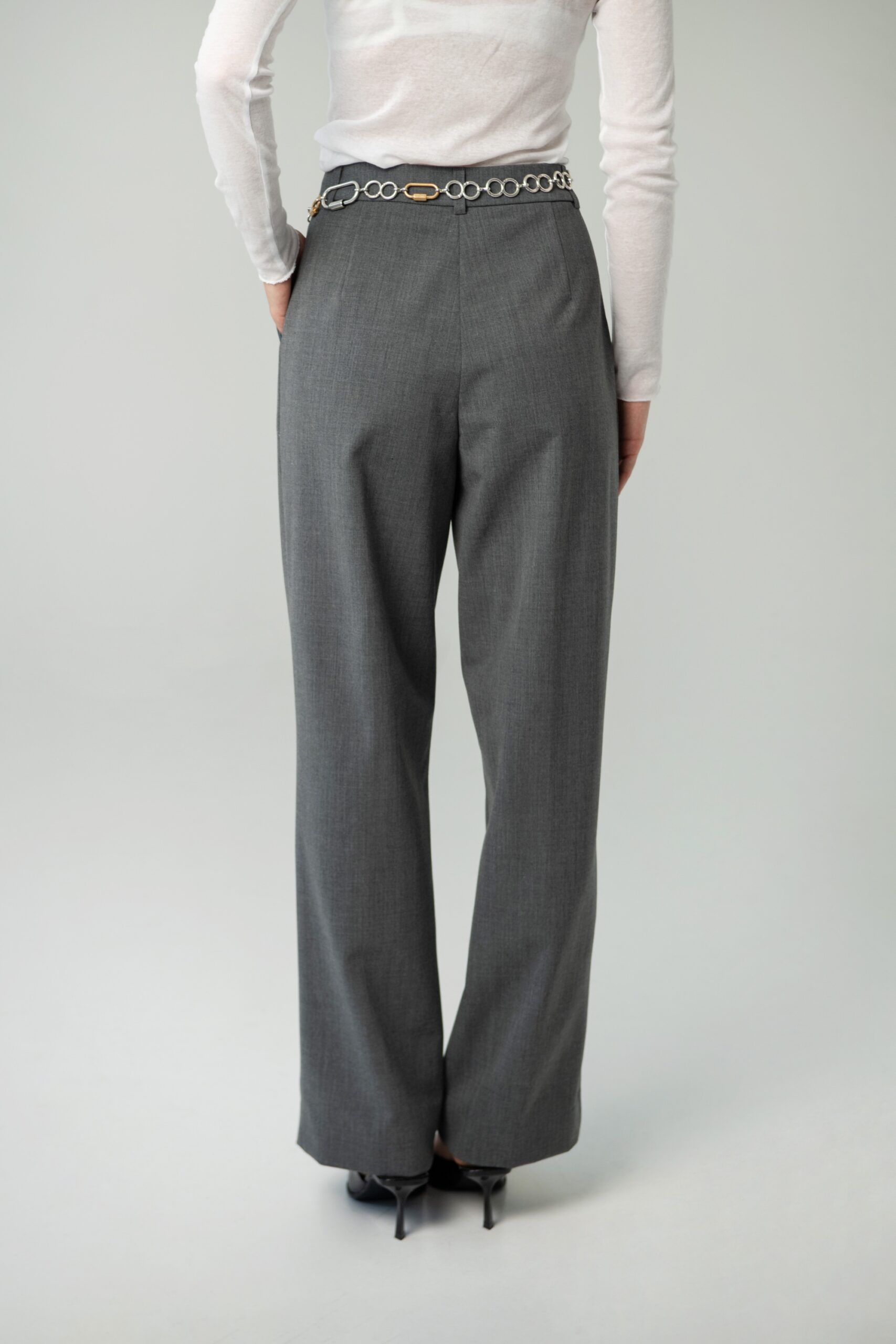 Straight Trousers | Grey