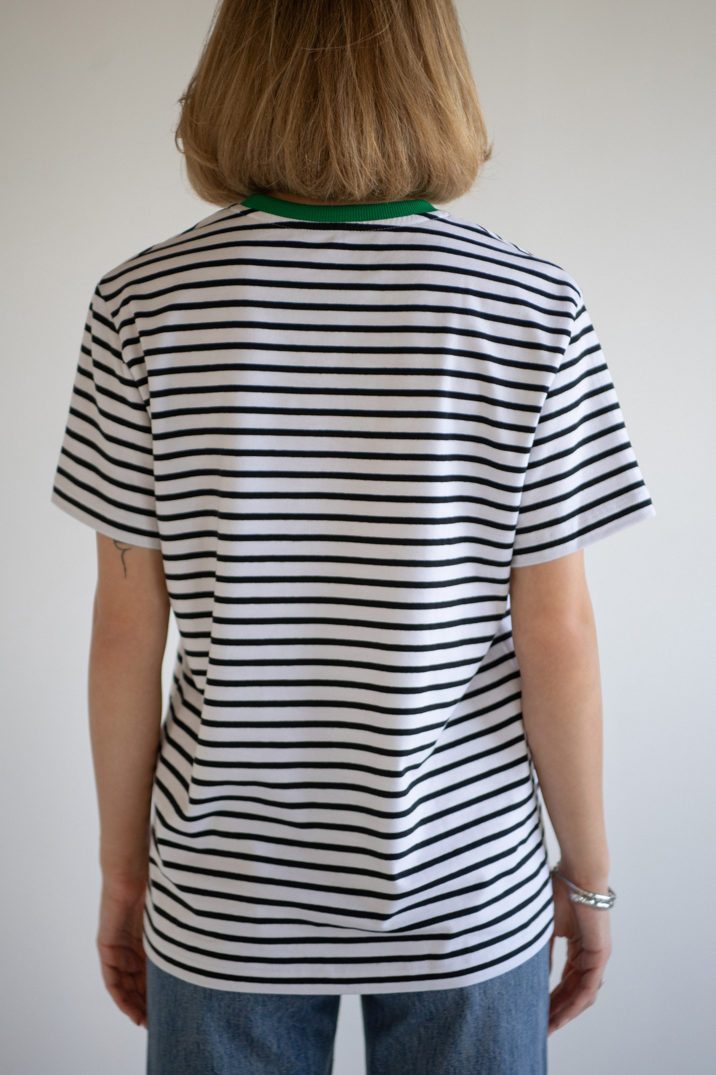 UNISEX T-Shirt with Stripes | Green