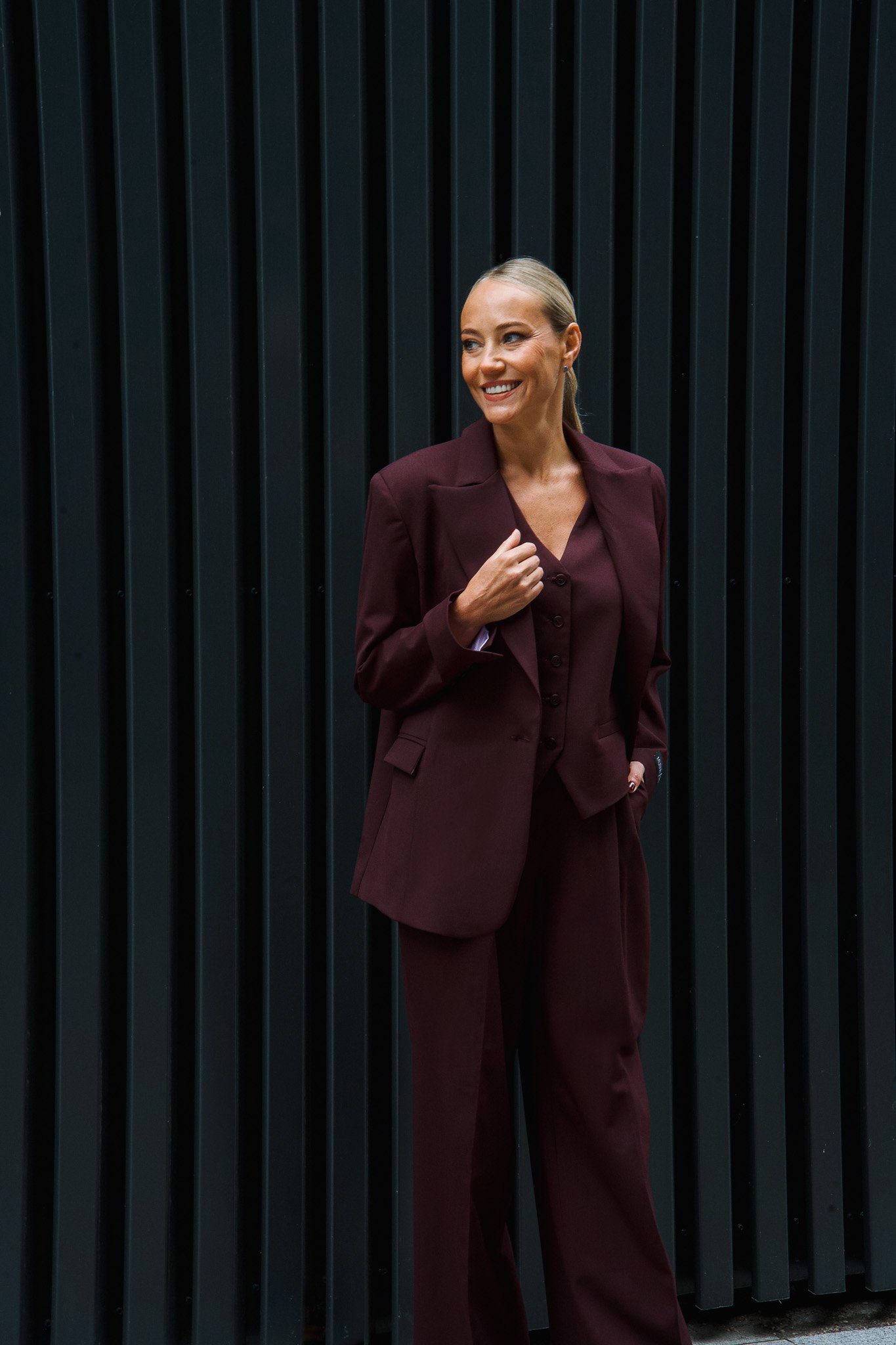 Oversized Blazer | Burgundy