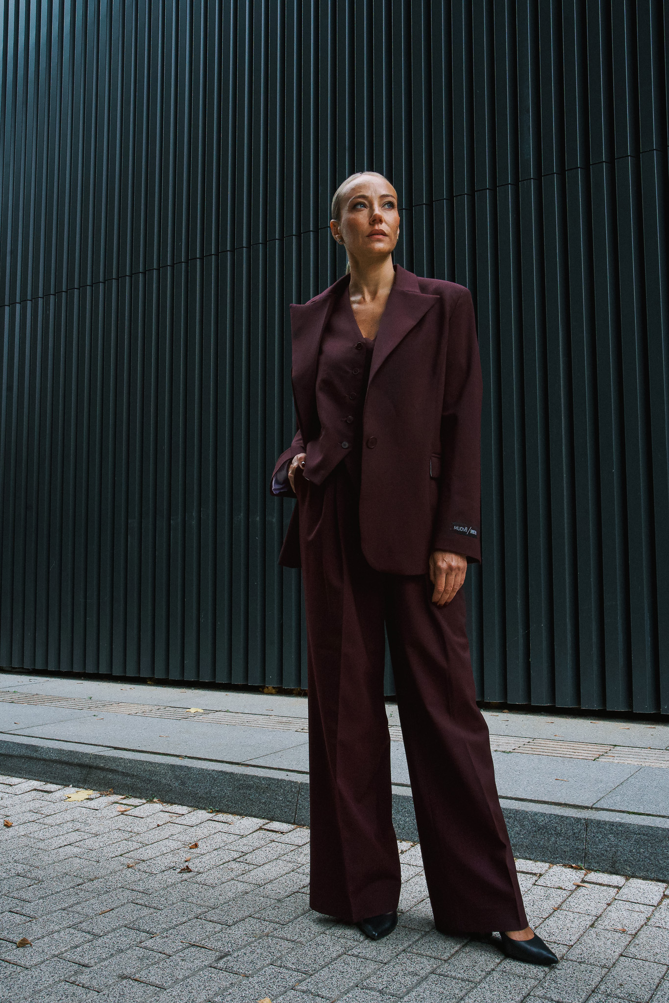 High Waisted Trousers | Burgundy