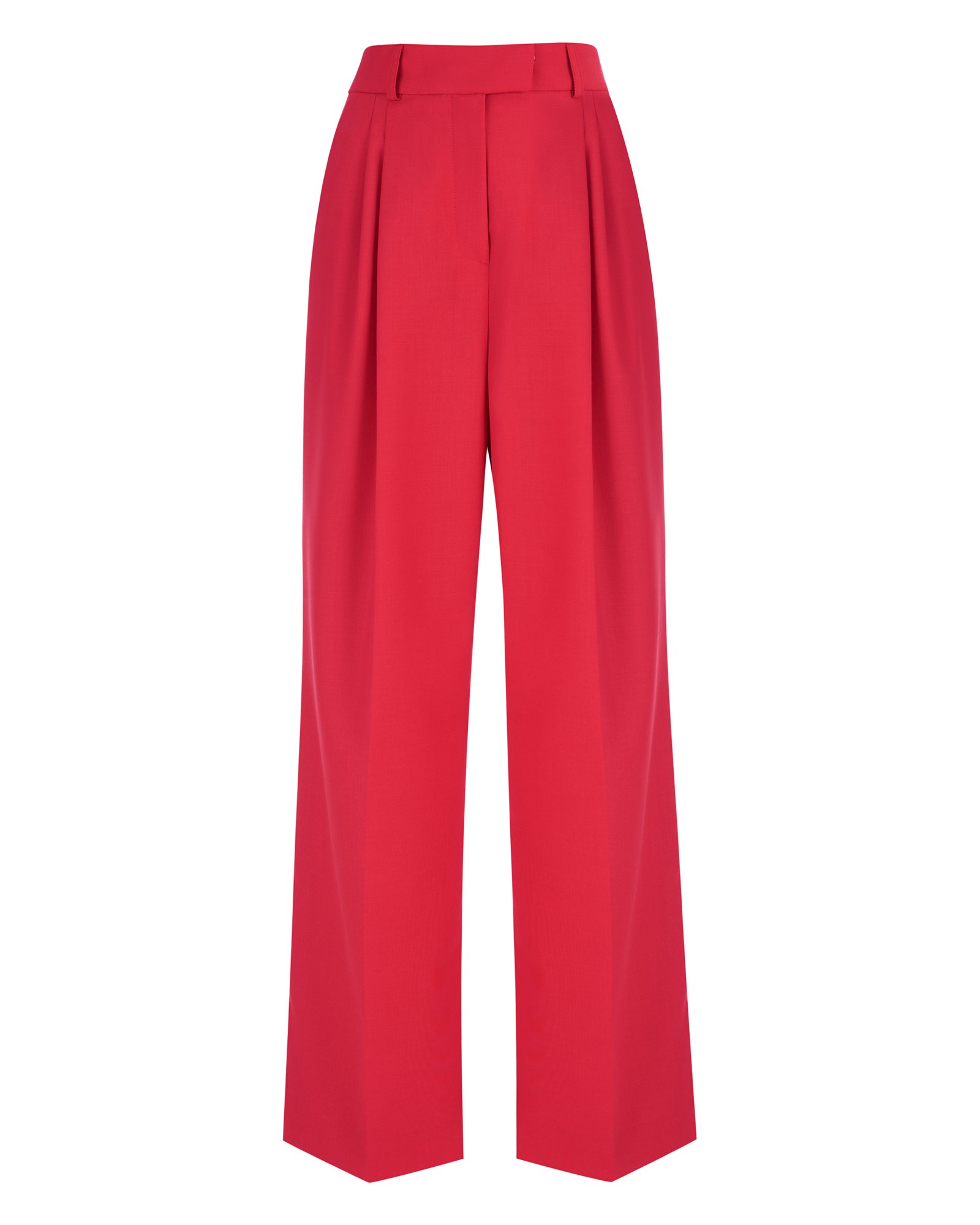 High Waisted Trousers | Red