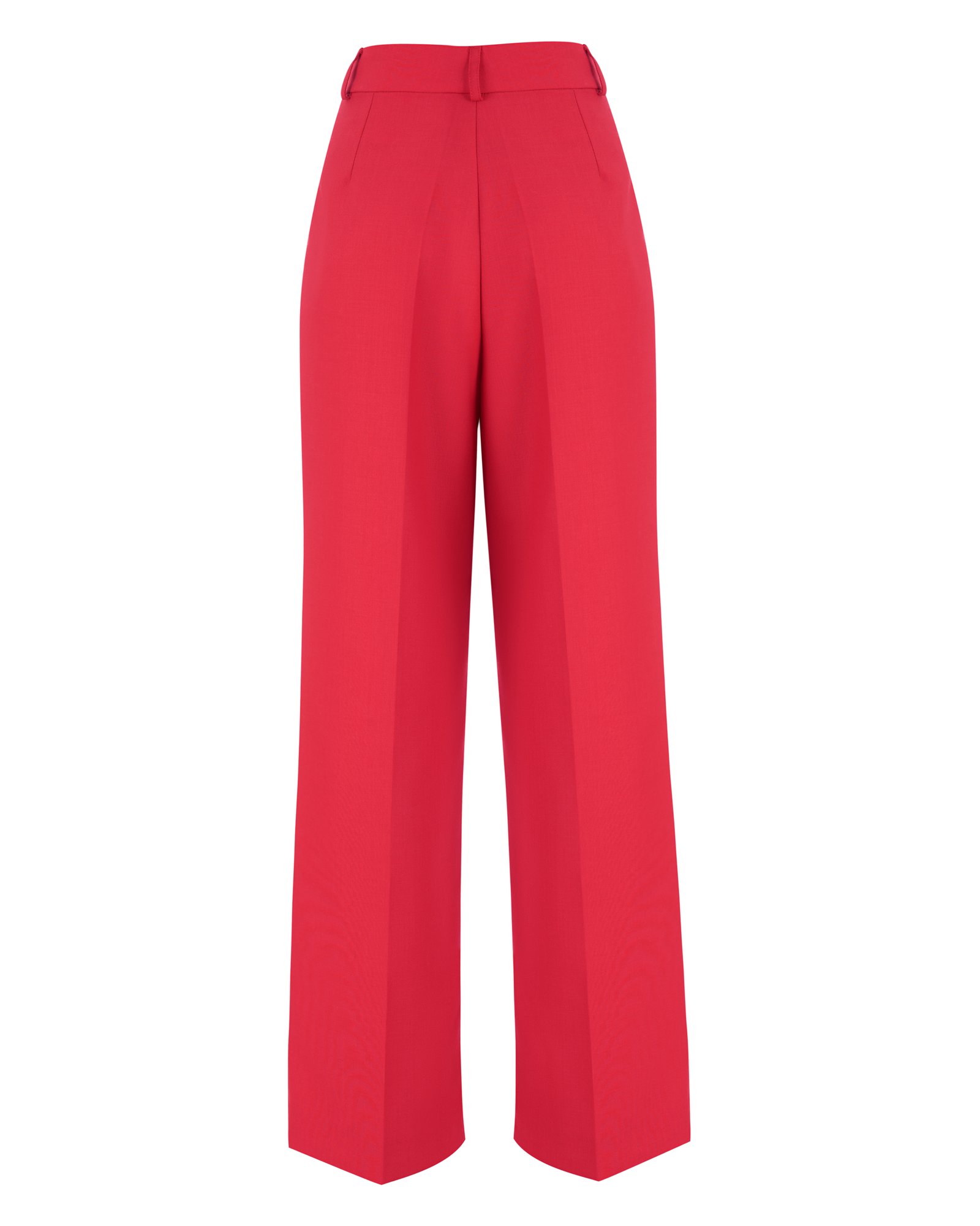 High Waisted Trousers | Red