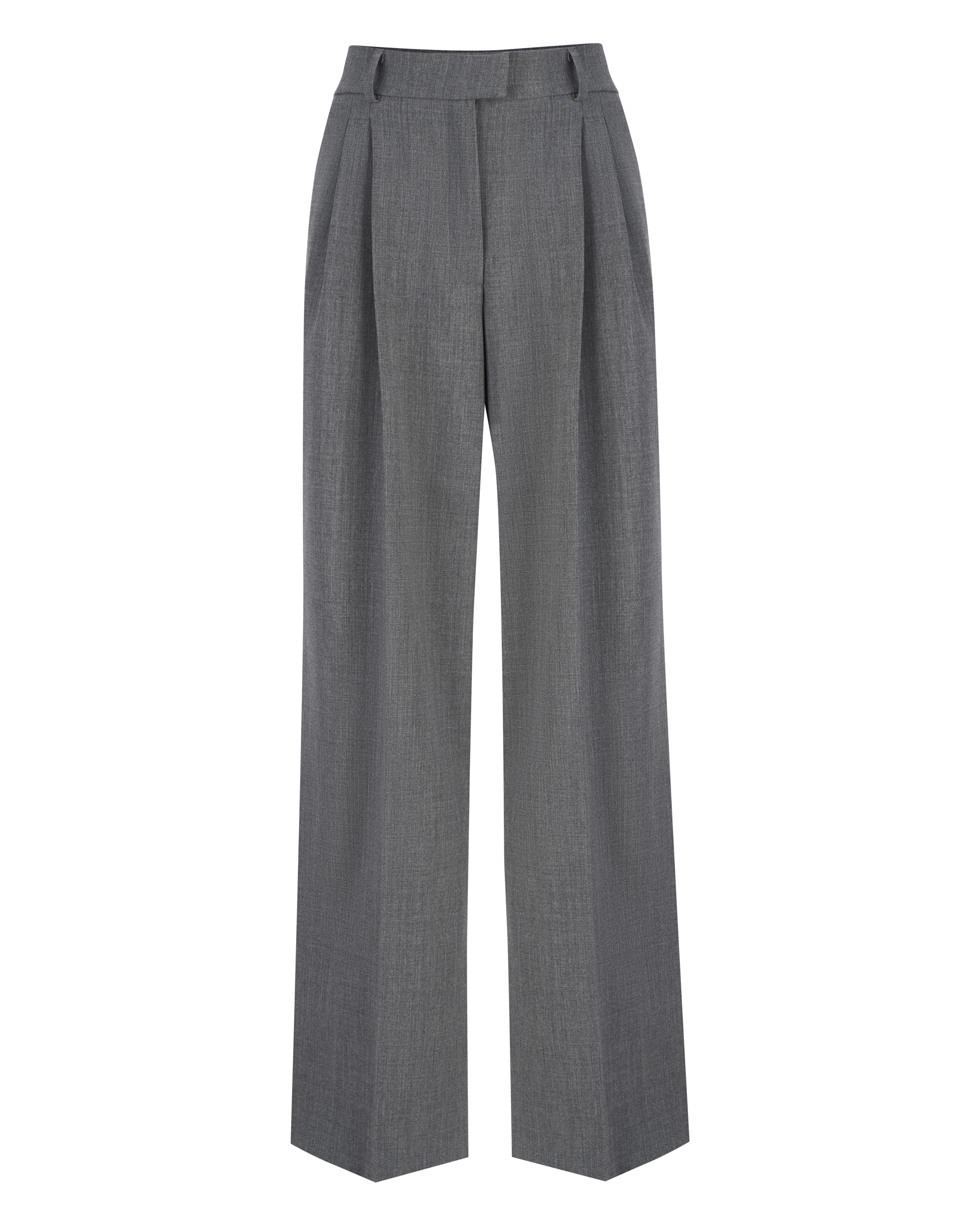 High Waisted Trousers | Grey