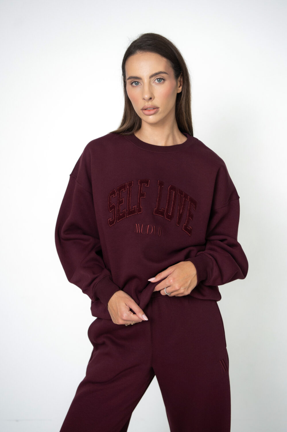 Sweatshirt SELF LOVE | Burgundy
